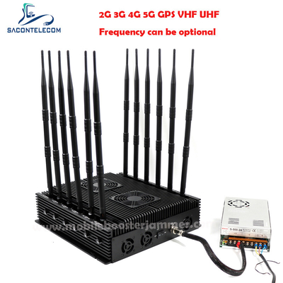 80m 5G Sinyal Engelleyici VHF UHF GPS Takip edici 12 Kanal VHF
